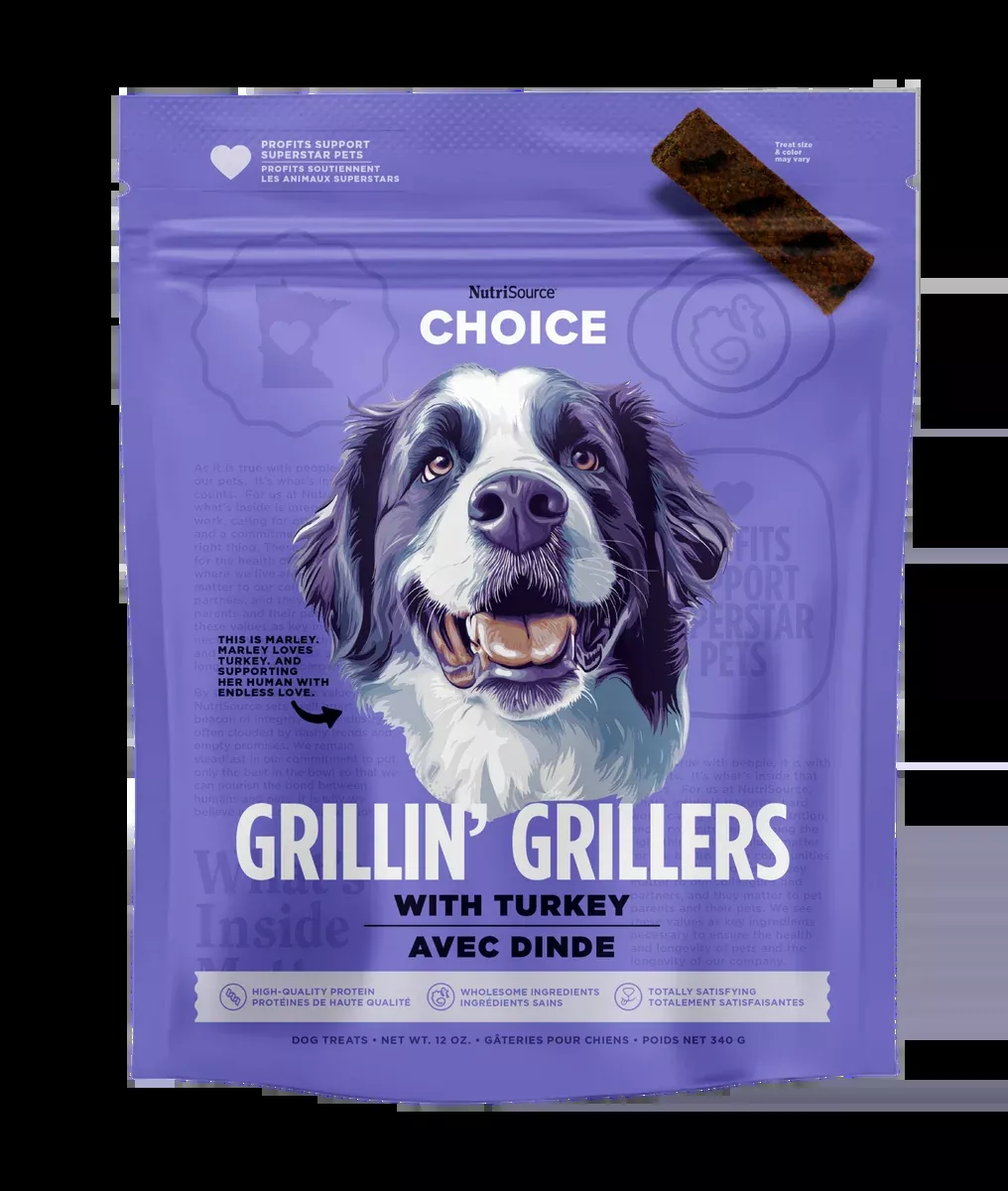NutriSource Turkey Grillin' Grillers Dog Treats