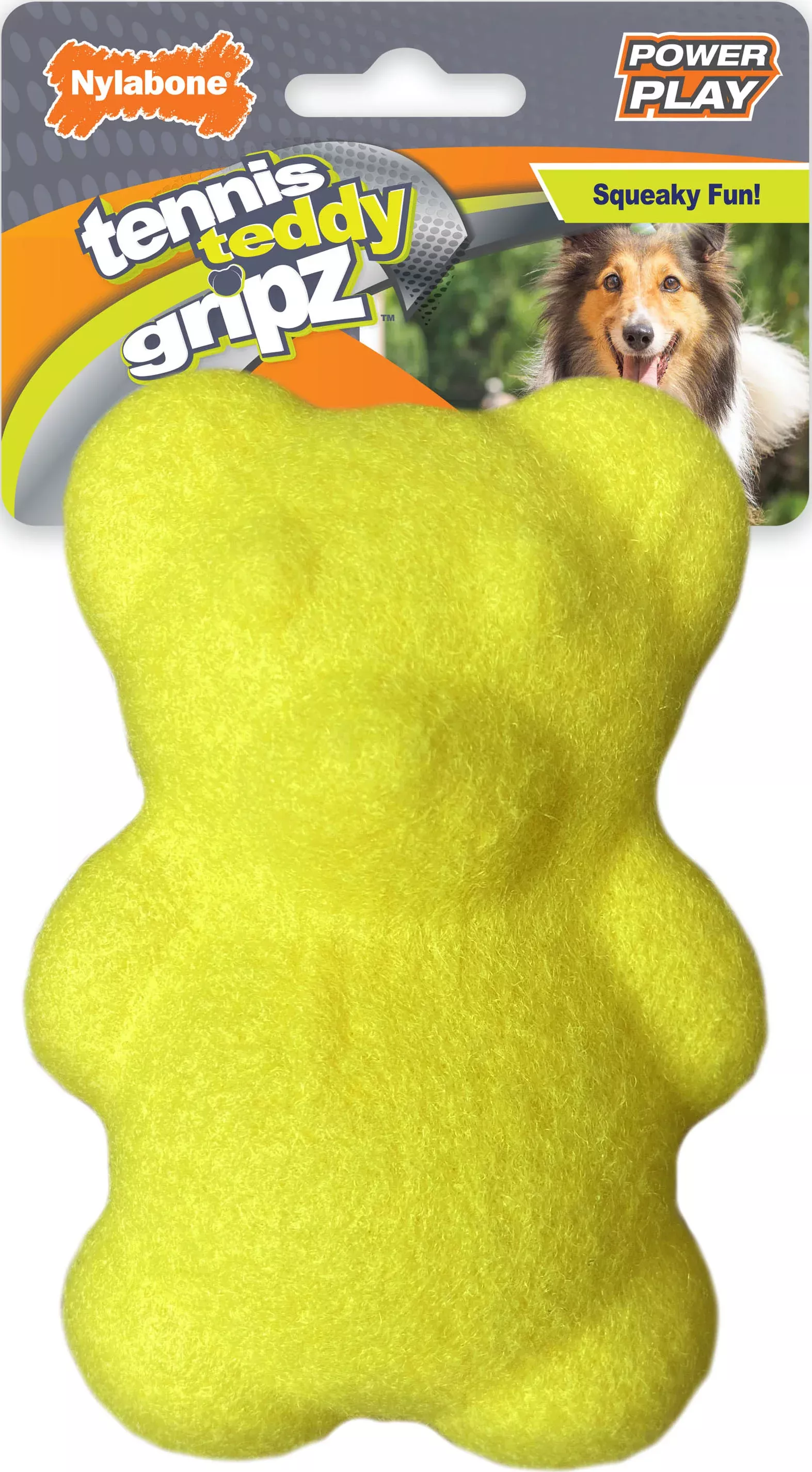 Nylabone Power Play Gripz Tennis Teddy