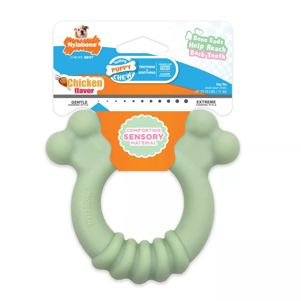 Nylabone Puppy Teething Ring Chicken Small