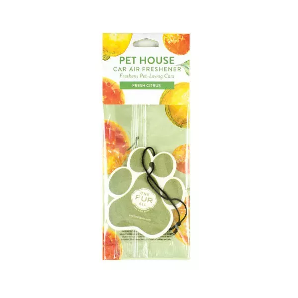 One Fur All Fresh Citrus Car Air Freshener