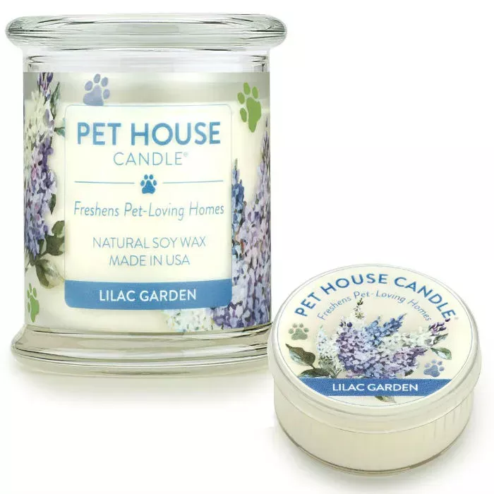 One Fur All Lilac Garden Candle