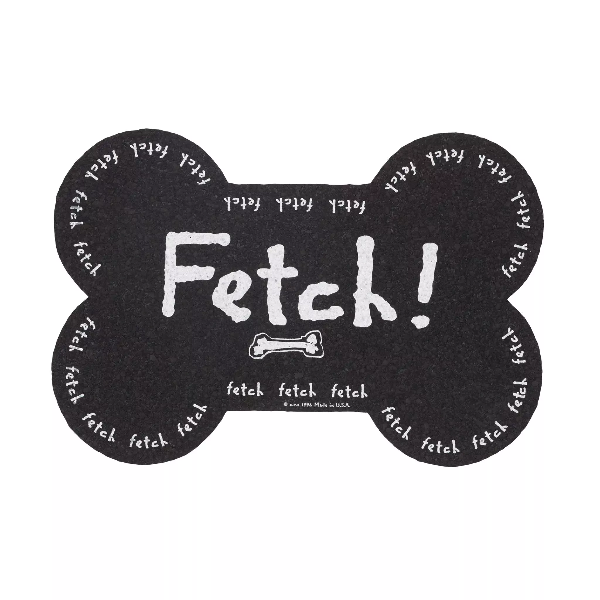Ore’ Pet Placemat Recycled Rubber Mini Fetch Black