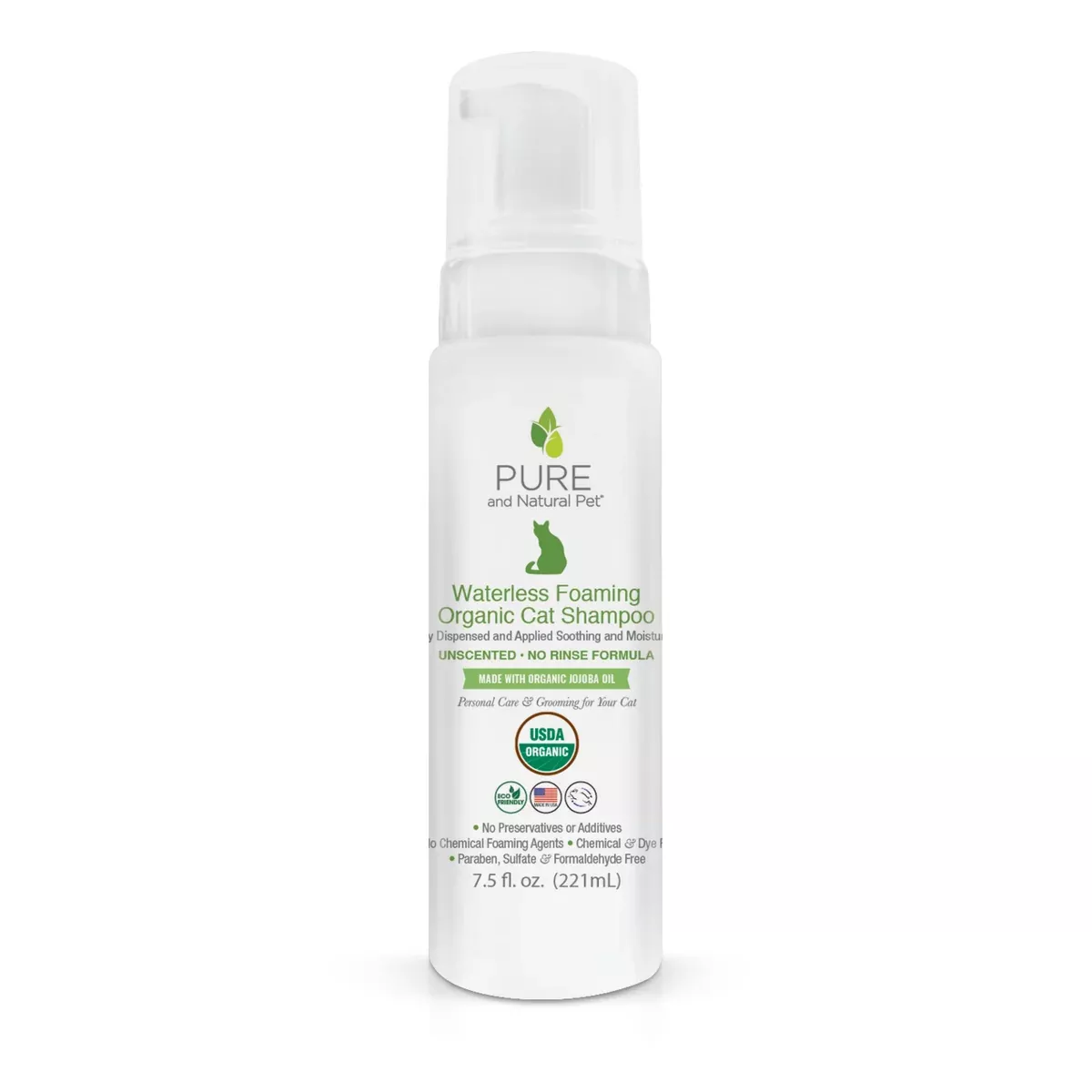 Organic Waterless Foaming Cat Shampoo
