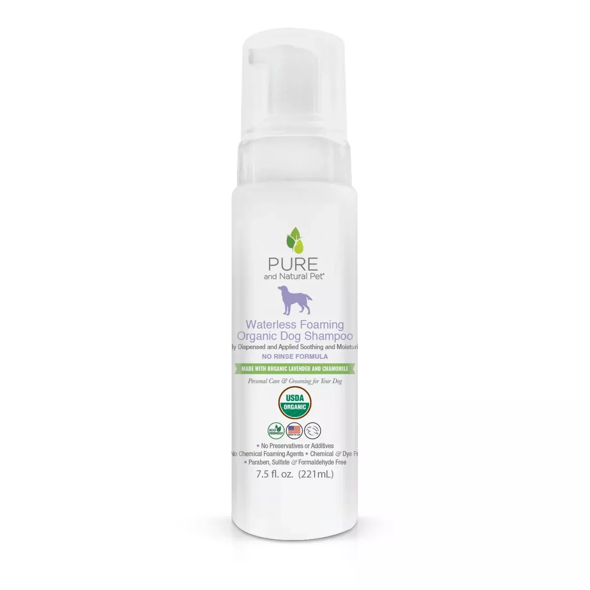 Organic Waterless Foaming Dog Shampoo