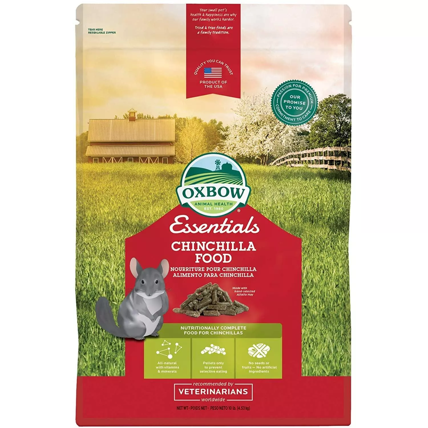 Oxbow All Natural Essentials Chinchilla Food