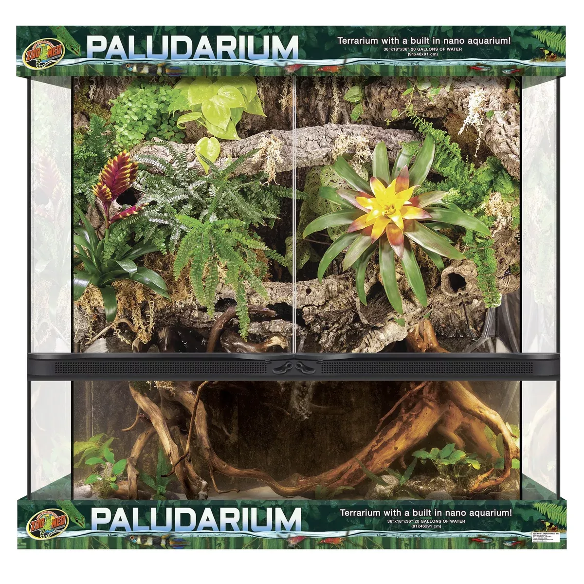 Paludarium Double Wide 36" x 18" x 36"