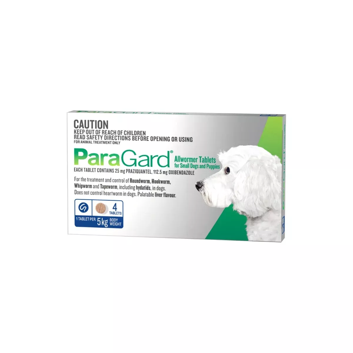 ParaGard Allwormer Small Dogs and Puppies Up to 11 lbs Blue