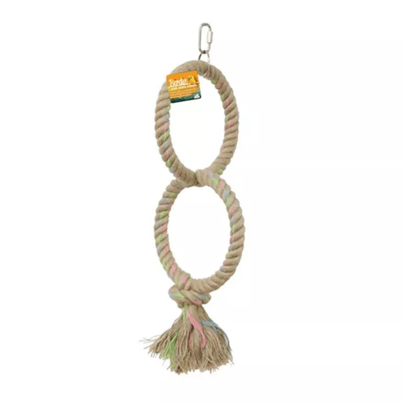 Parrot Jute Double Ring Toy xx