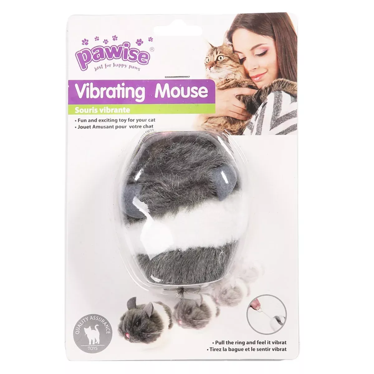 Pawise Vibrating Mouse Cat Toy