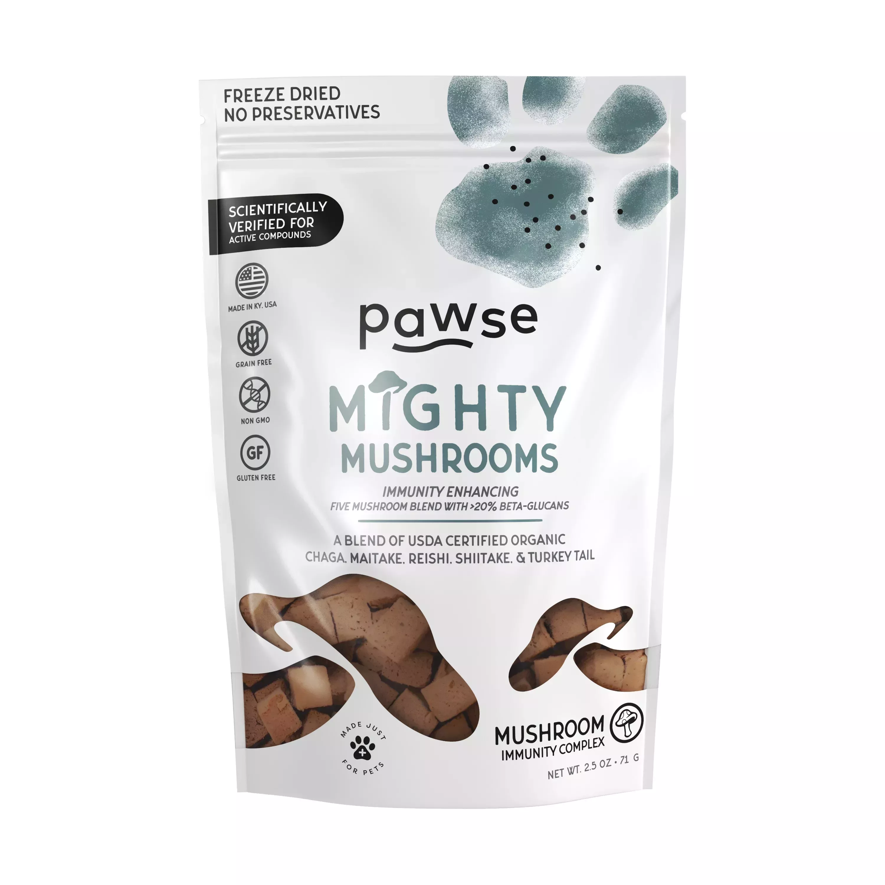 PAWSE MIGHTY MUSHROOMS