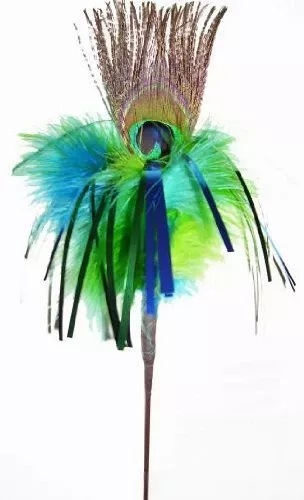 Peacock Sparkler Cat Toy 36" Long
