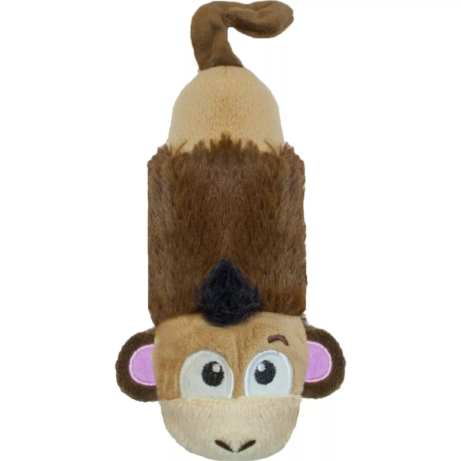 Petstages Monkey Stuffing-Free Squeaky Dog Plush Toy