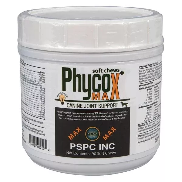 Phycox MAX Soft Chews Canine Joint Support 90ct
