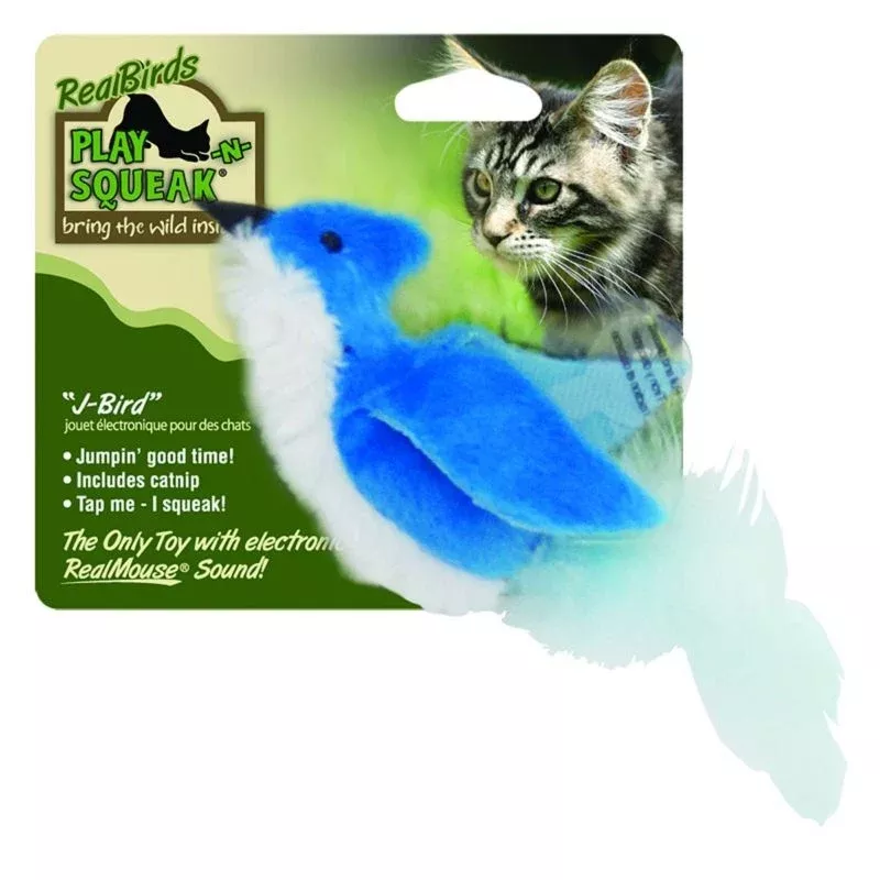 Play N Squeak RealBirds Cat Toy