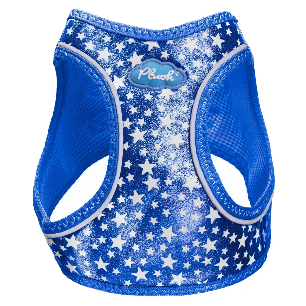Plush Step In Glitter Glow Harness - Navy