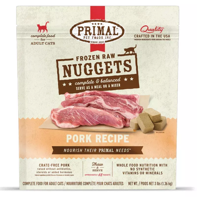 *Pork Frozen Raw Cat Food 3lb
