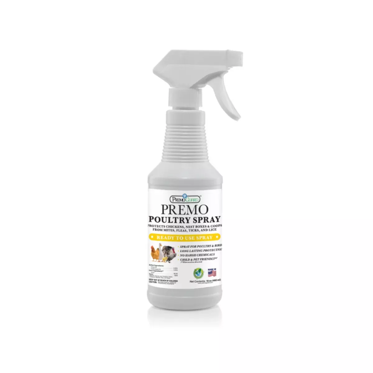 Poultry Spray | Plant Based Natural Non-Toxic | Premo Guard