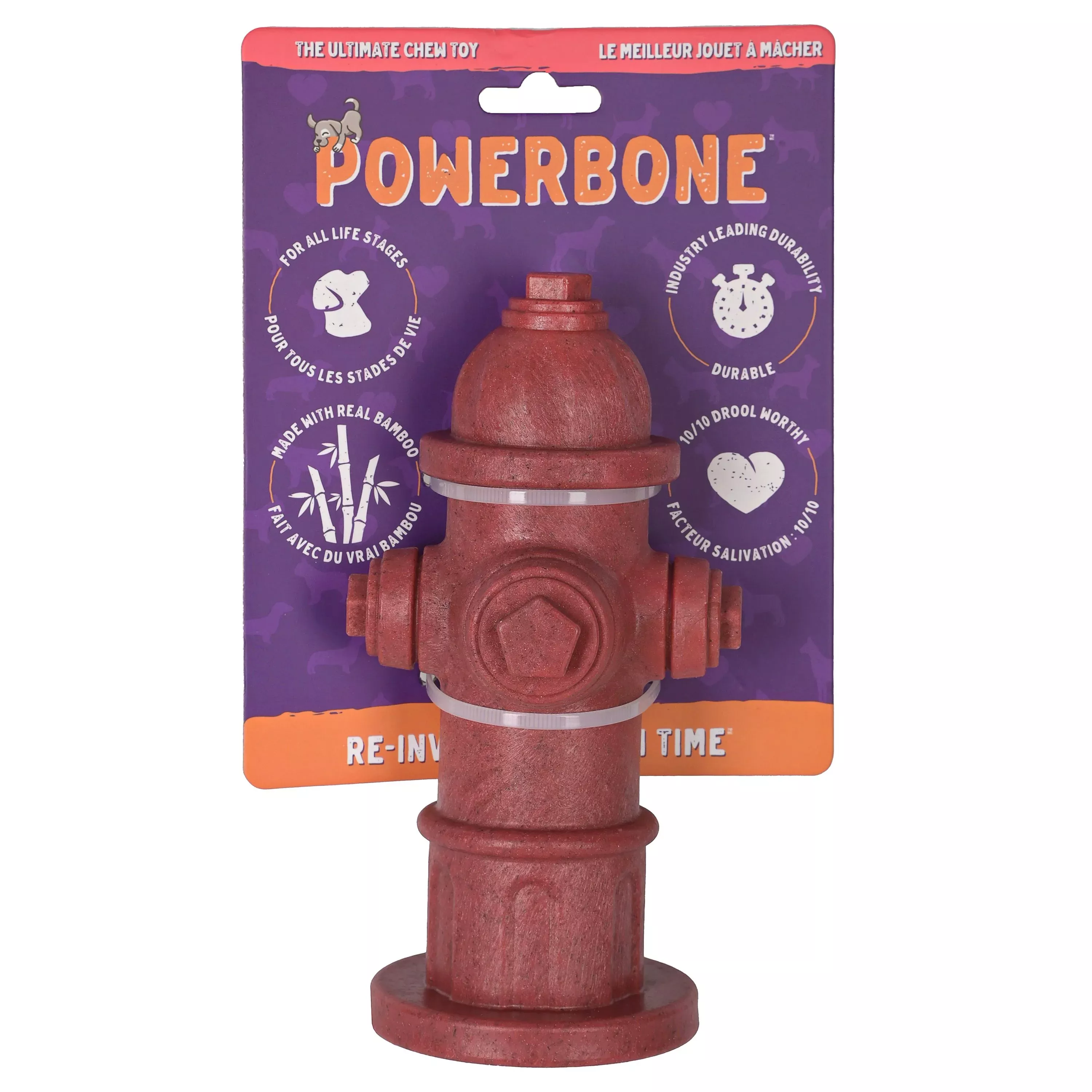 Powerbone Fire Hydrant Nylon & Bamboo Dog Chew