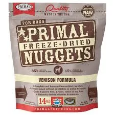 Primal Dog Freezedried Nuggets Venison 14oz