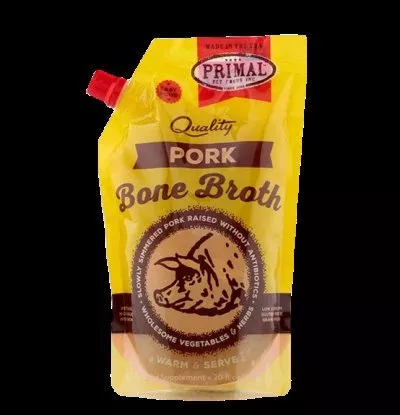 Primal, Pork Bone Broth for Cats & Dogs, 20 Ounce