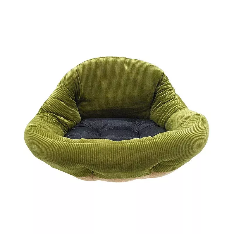 Ps Haodi High Back Green Pet Bed