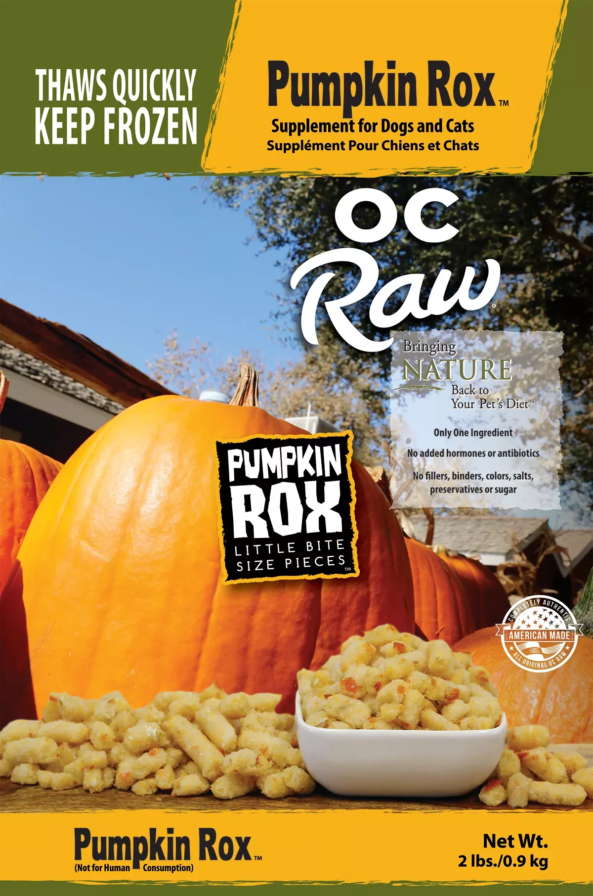 Pumpkin Rox ~ 2 lb. Rox