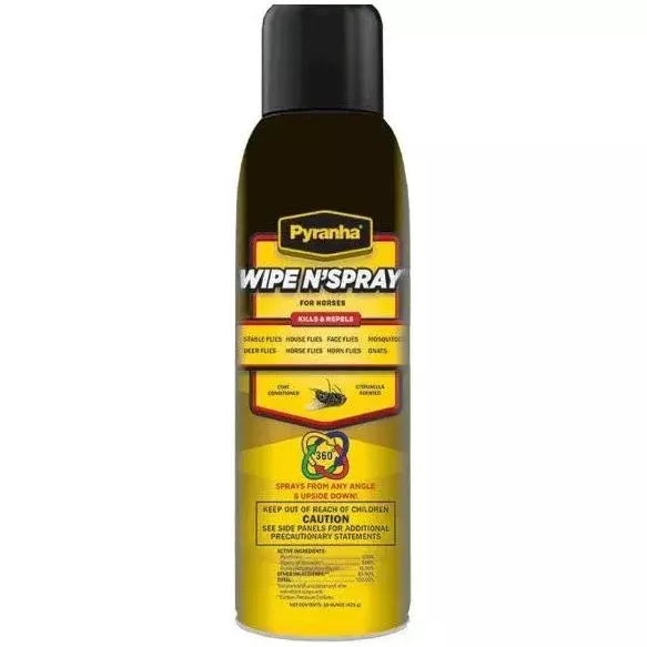 Pyranha Wipe N' Spray for Horses 15 oz.
