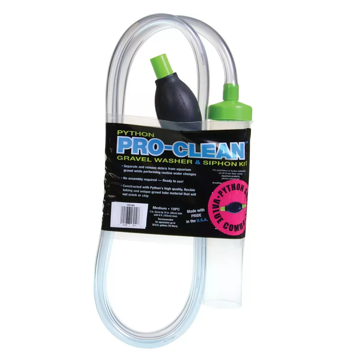 Python - Pro-Clean Gravel Washer & Siphon Kit with Squeeze