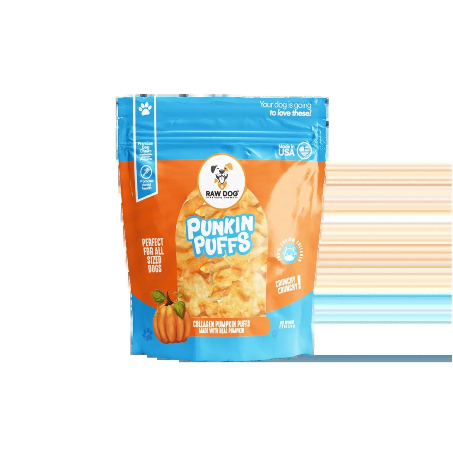 Raw Dog Chews Beef Collagen Puffs