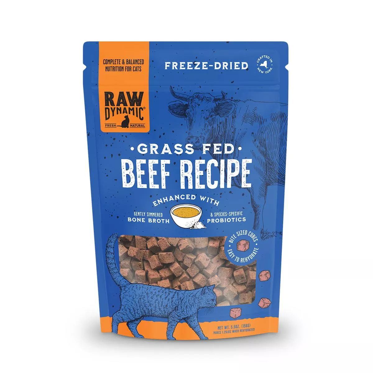 Raw Dynamic Freeze-Dried Raw Beef Formula For Cats