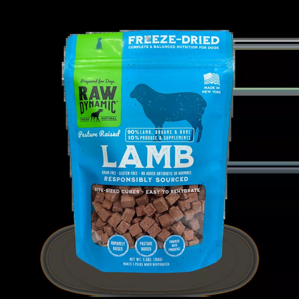 Raw Dynamic Freeze Dried Raw Lamb Fromula for Dogs