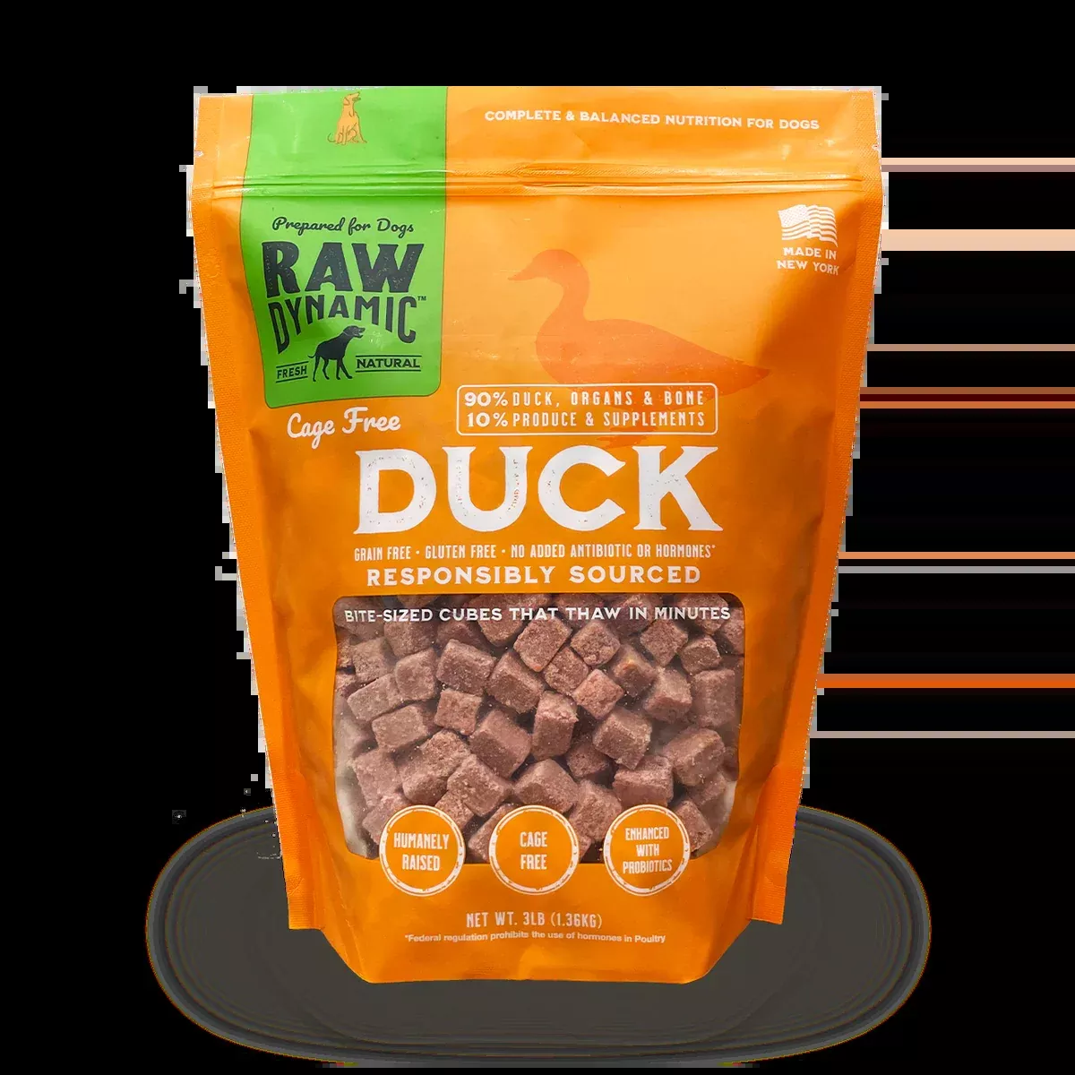 Raw Dynamic Frozen Raw Duck Formula For Dogs