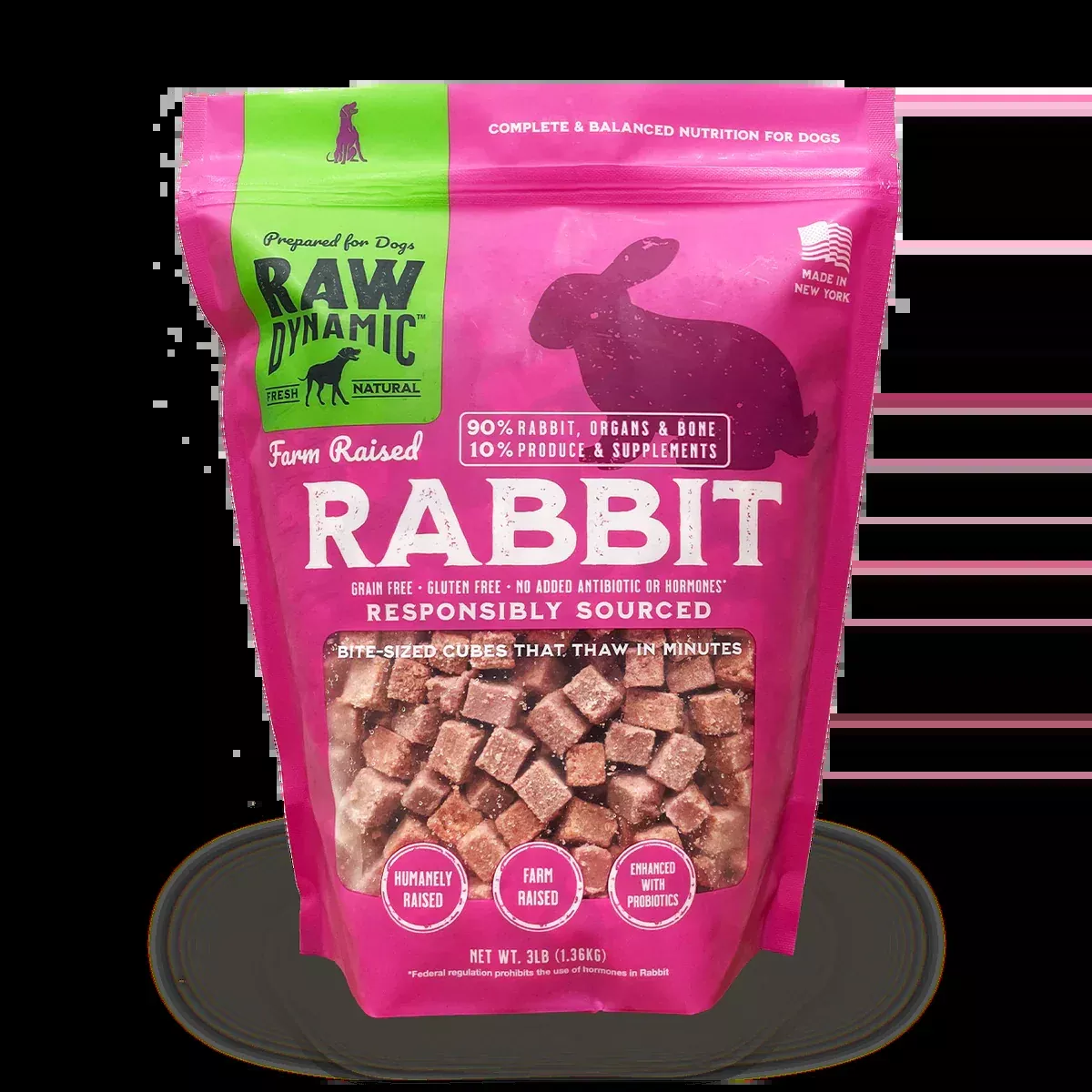 Raw Dynamic Frozen Raw Rabbit Formula for Dogs