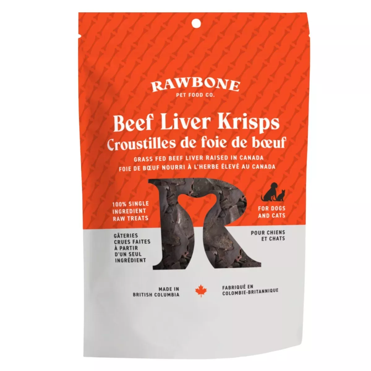 Rawbone Dehydrated Treats for Pets - Beef Liver Krisps