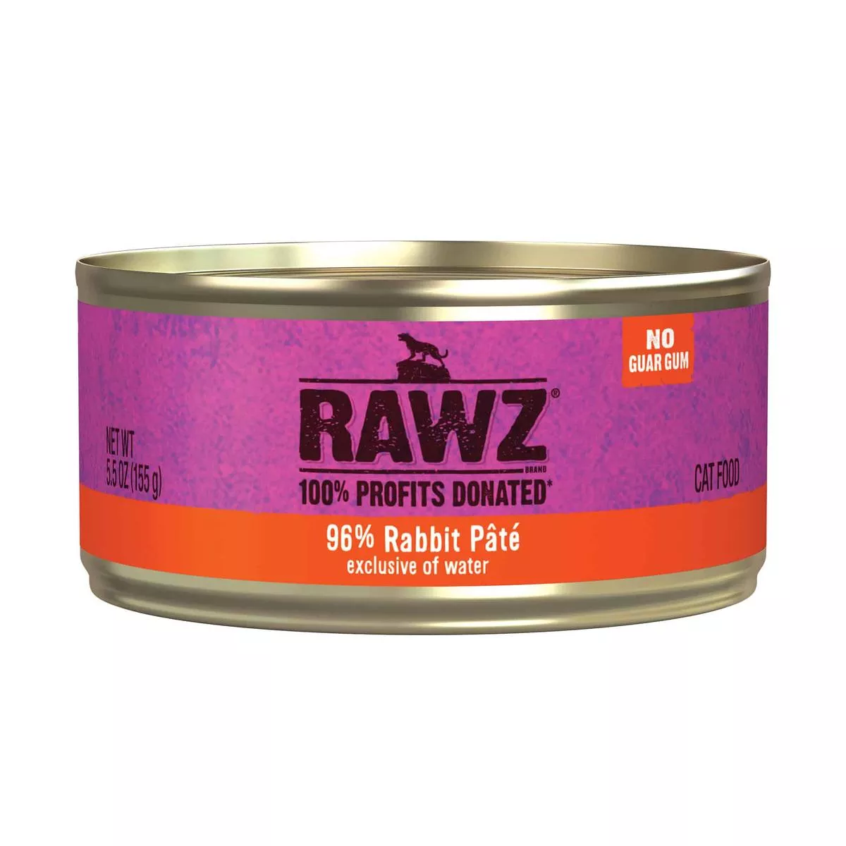 RAWZ 96% Rabbit Pt Cat Food