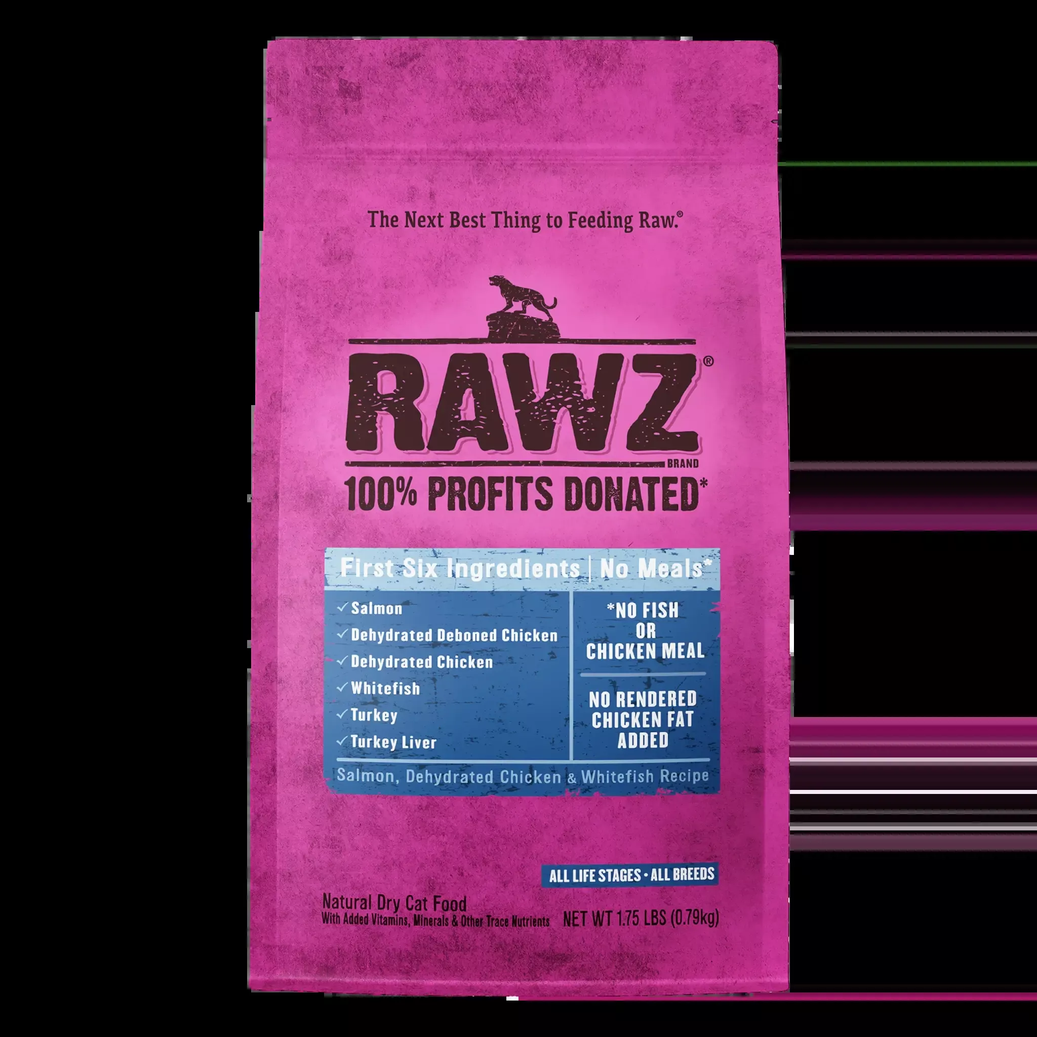 Rawz Dehydrated Salmon, Chicken & Whitefish Cat Food