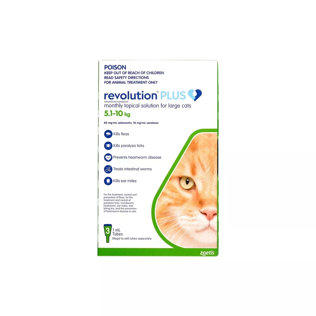 Revolution Plus for Large Cats 11.1-22lbs Green