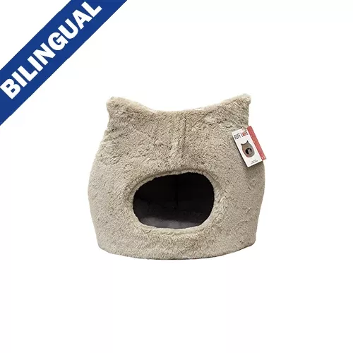 Ruff Love Cozy Cat Bed Taupe