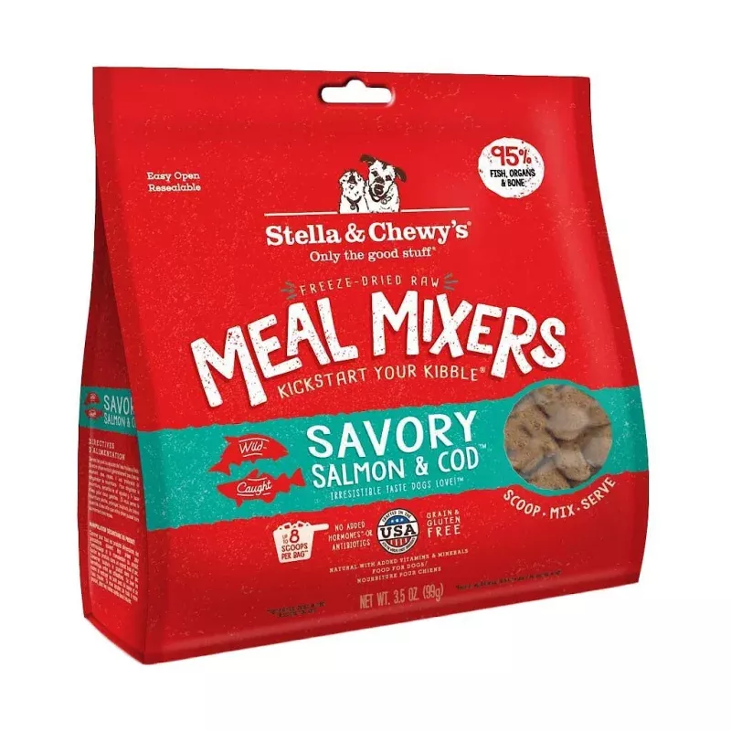 *Savory Salmon & Cod Meal Mixers 3.5oz
