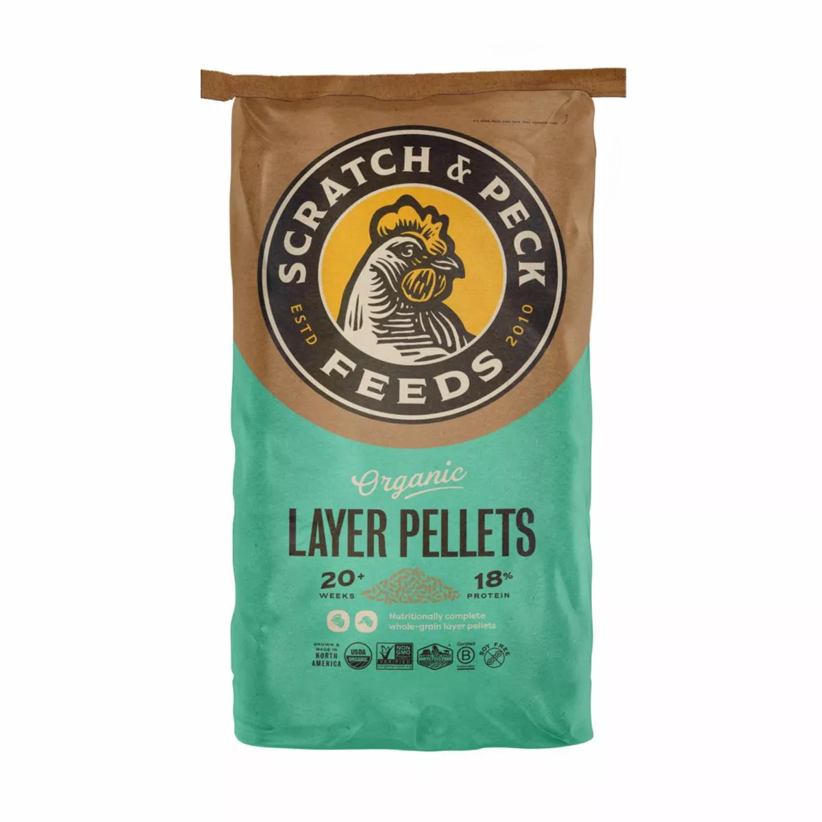 Scratch and Peck Feeds Organic Layer Pellets 18%
