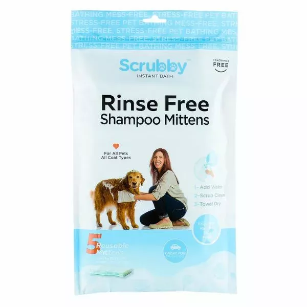 Scrubby Instant Pet Bath Mittens