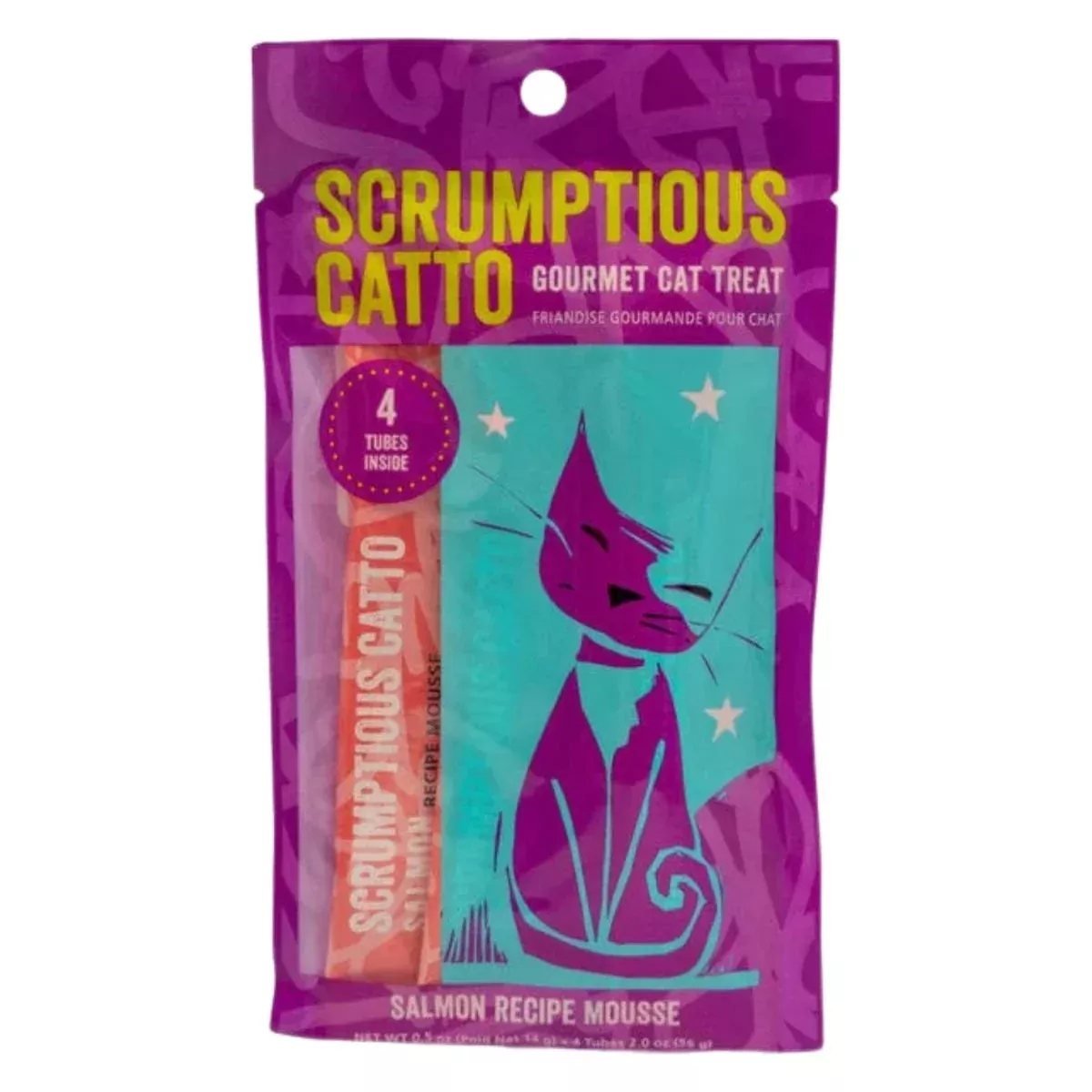 Scrumptious Catto Salmon Mousse Lickable Cat Treats