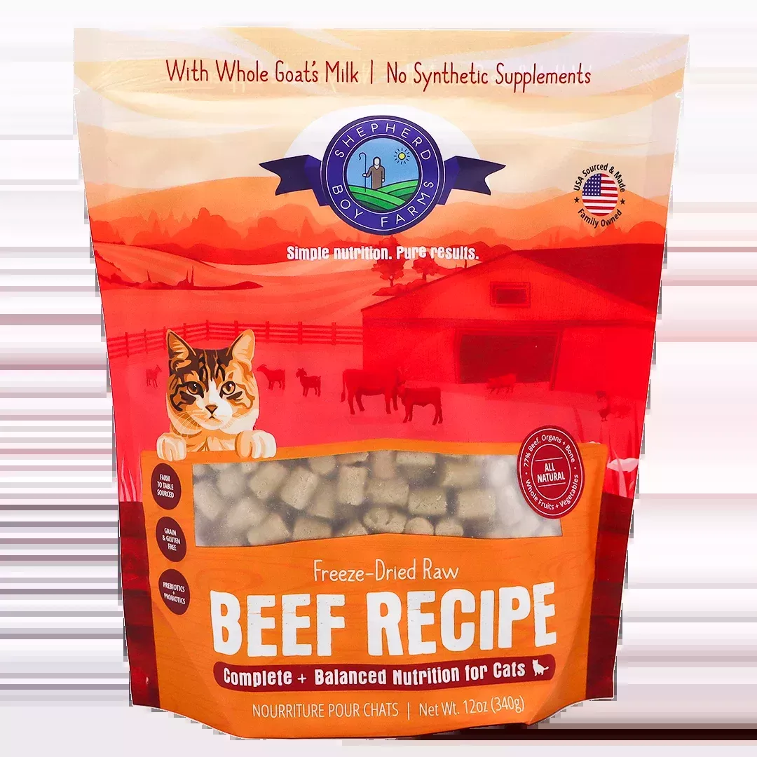 Shepherd Boy Farms | Beef Recipe for Cats - 14oz