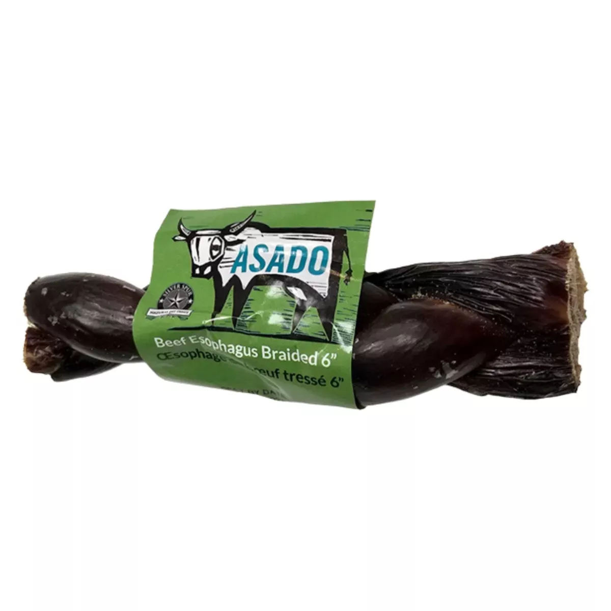 Silver Spur ASADO Braided Beef Esophagus - 6 Inches