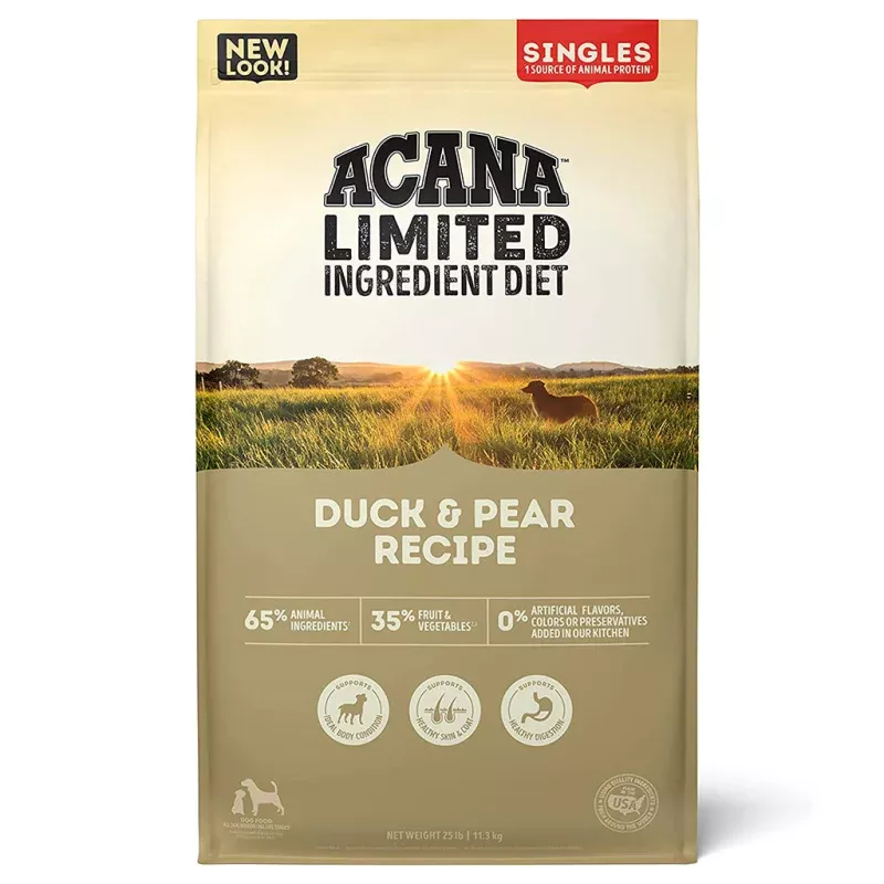 *Singles Duck & Pear Dry Food for Dogs