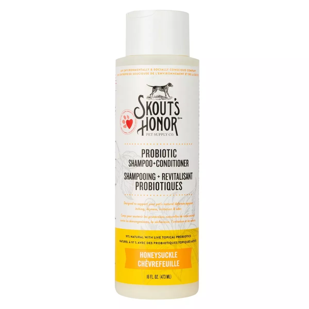Skout's Honor Probiotic Shampoo & Conditioner for Pets - Honeysuckle