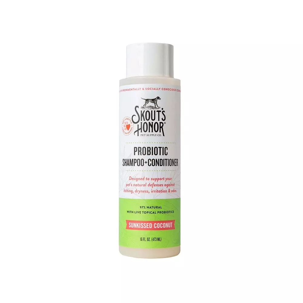 Skout's Honor Probiotic Shampoo + Conditioner Sunkissed Coconut 16oz