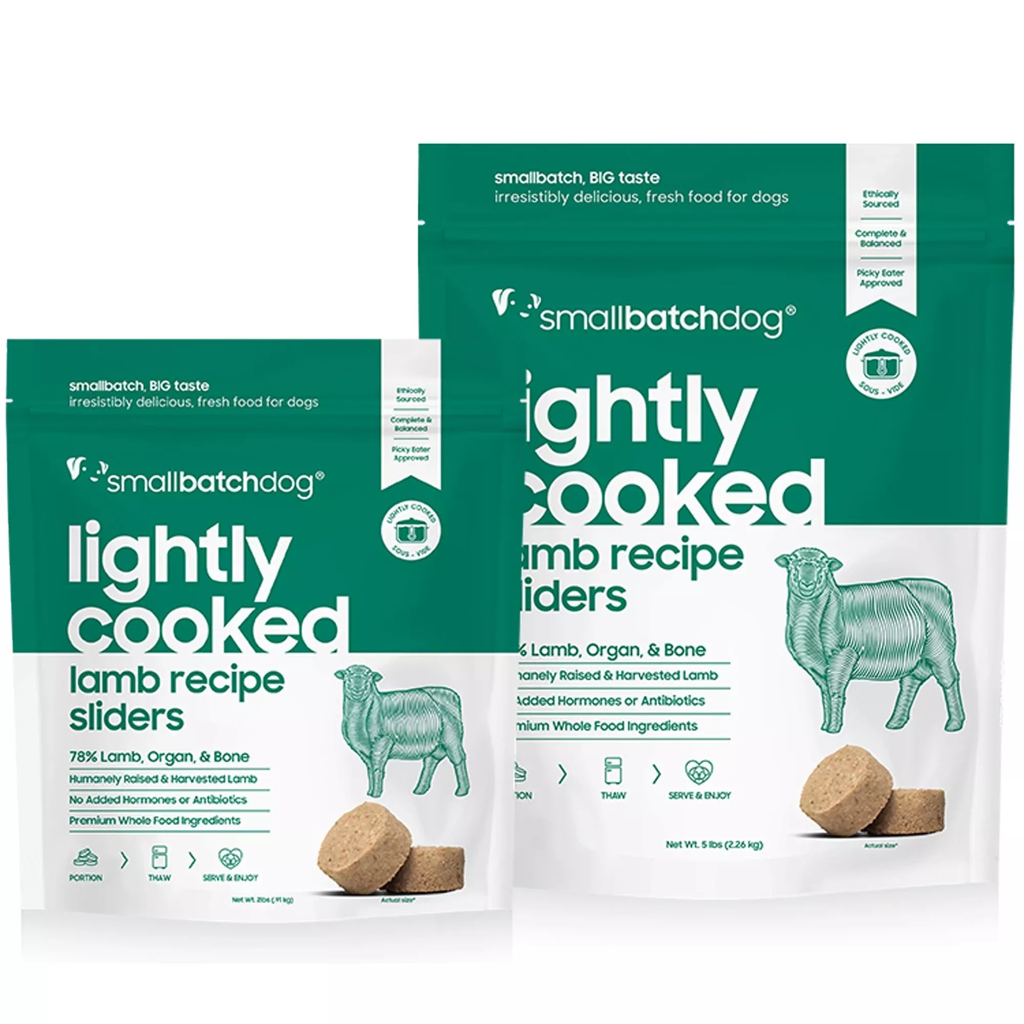 Smallbatch Dog Lightly Cooked Lamb 2lb