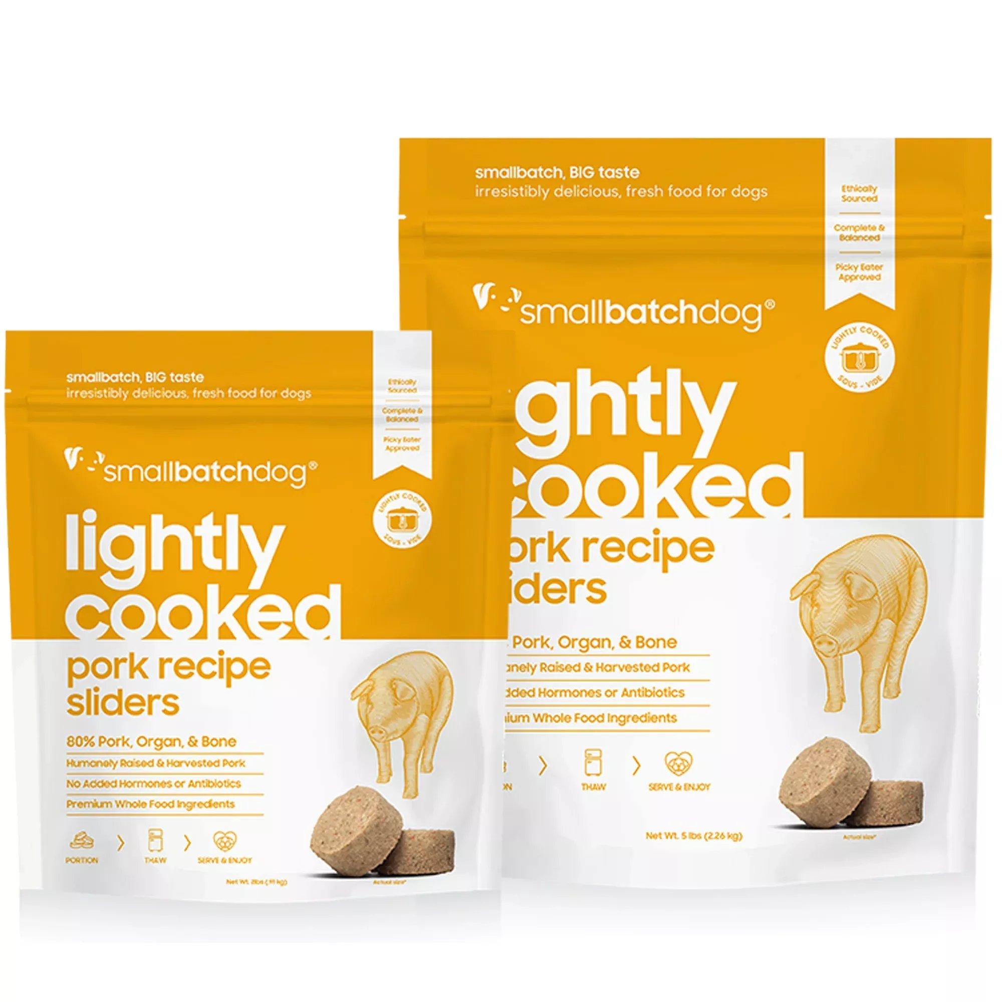 Smallbatch Dog Lightly Cooked Pork 2lb