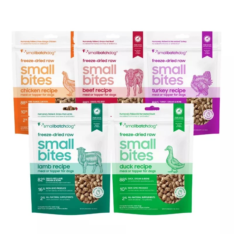Smallbatch Pets Freeze-Dried Small Bites for Dogs